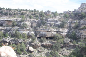 Long view of one canyon side. 