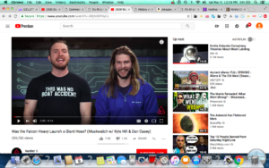 This is the first video that comes up in my YT search. These two clowns LOVE Spacex.