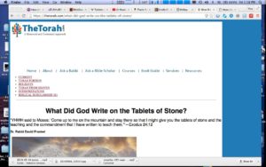 But the bible (now) says they were written of 'Tables of Stone.' How do you figure? Do you remember 'Tables'?